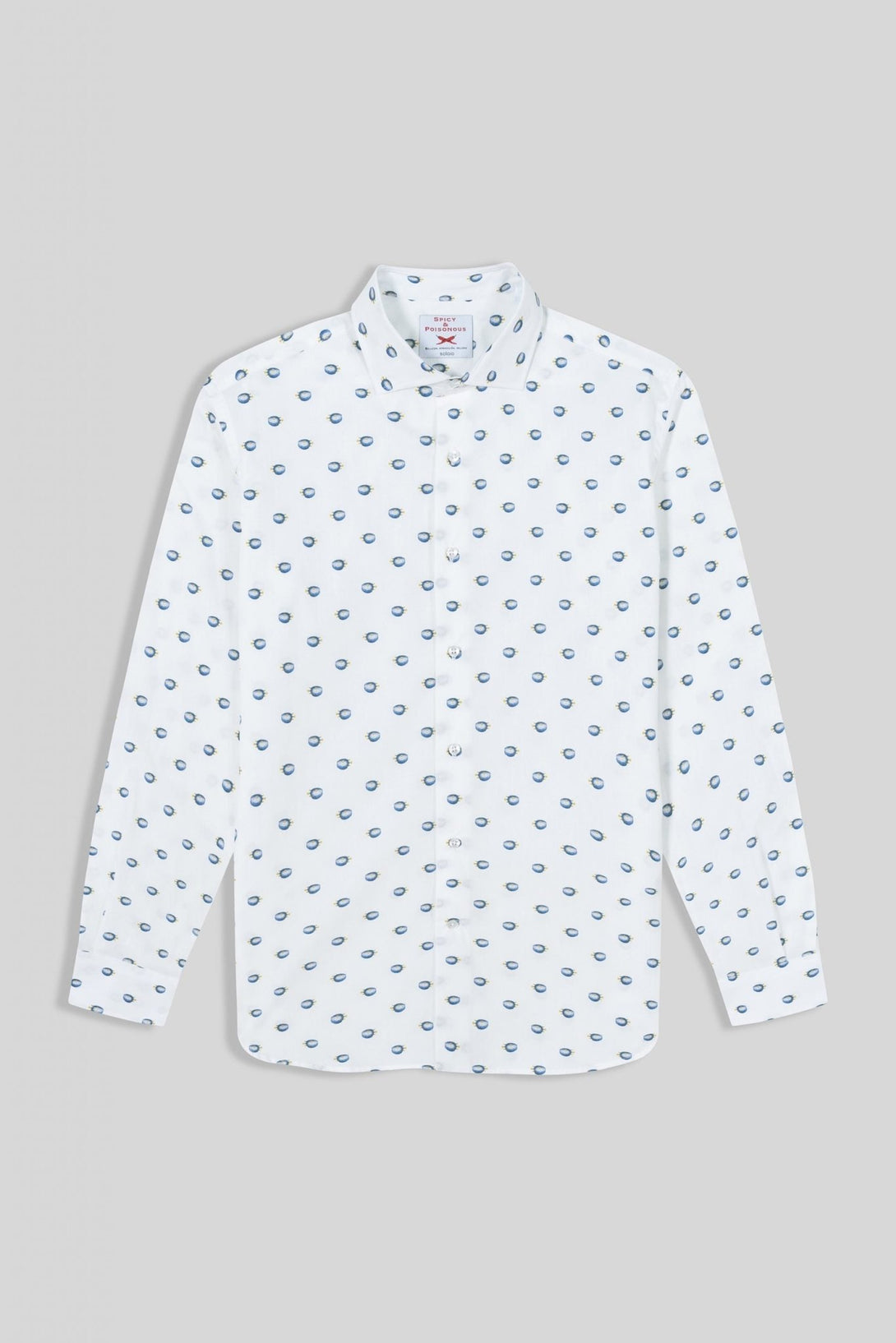 separated puffer fish cotton shirt - soloio