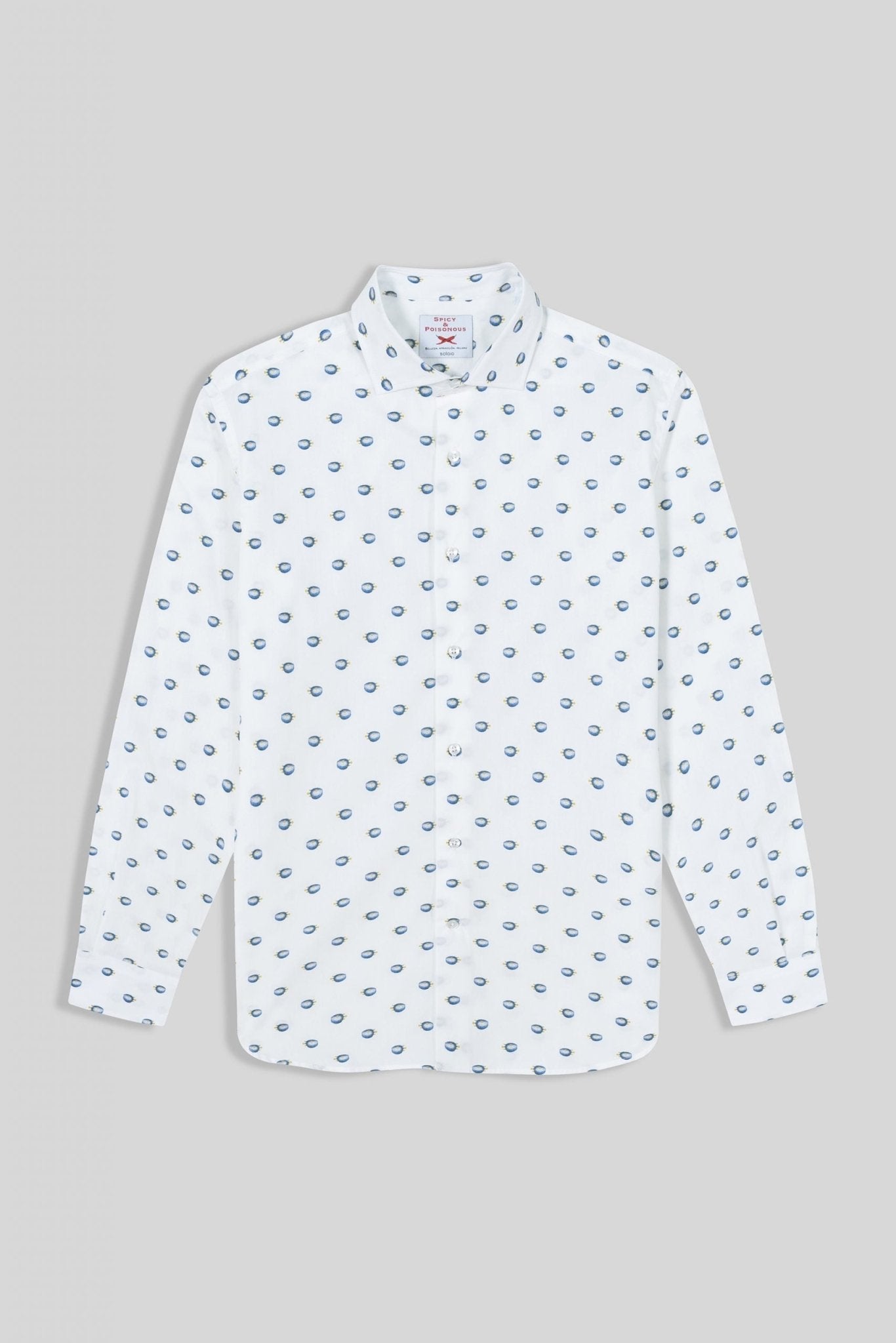 separated puffer fish cotton shirt - soloio