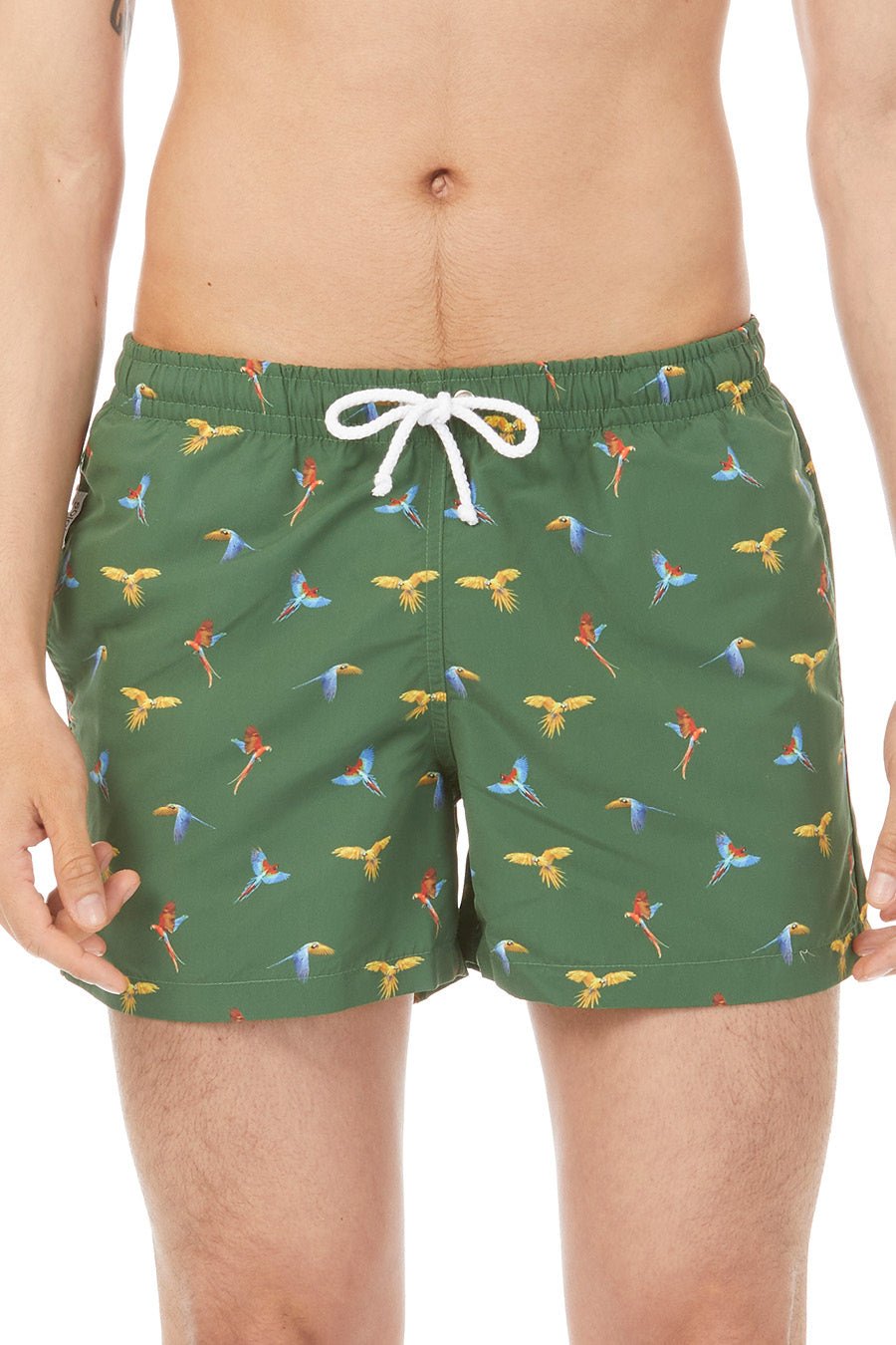 small macaw swimsuit lorenzo green - soloio