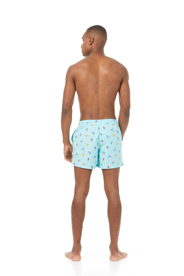 men’s polyester swim trunk sky blue lorenzo