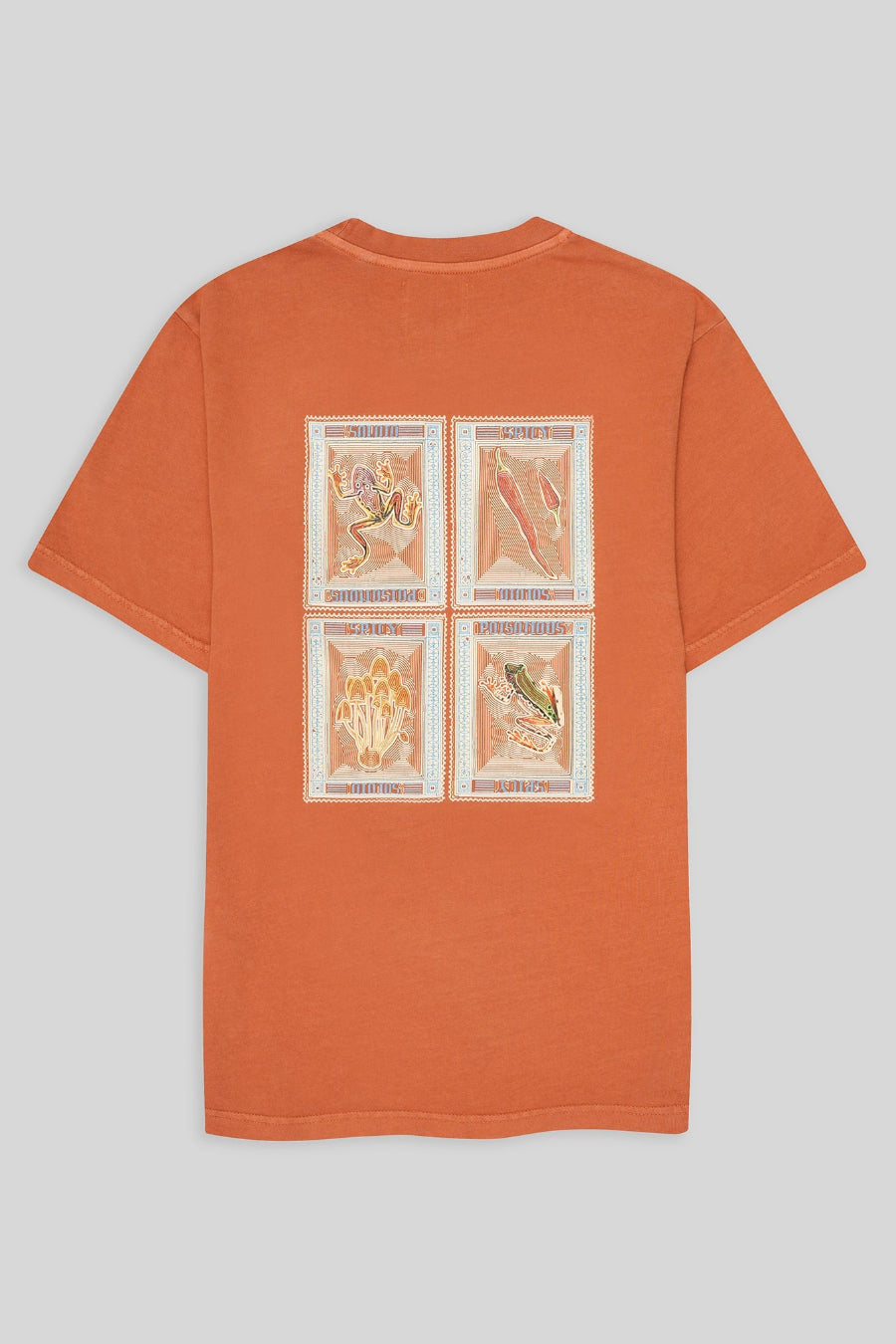 shirt four orange stamps - soloio