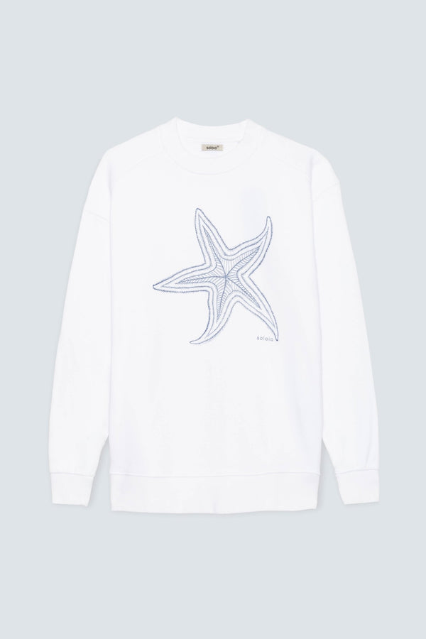 star white sweartshirt - soloio