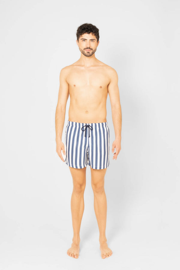 striped swimsuit blue - soloio