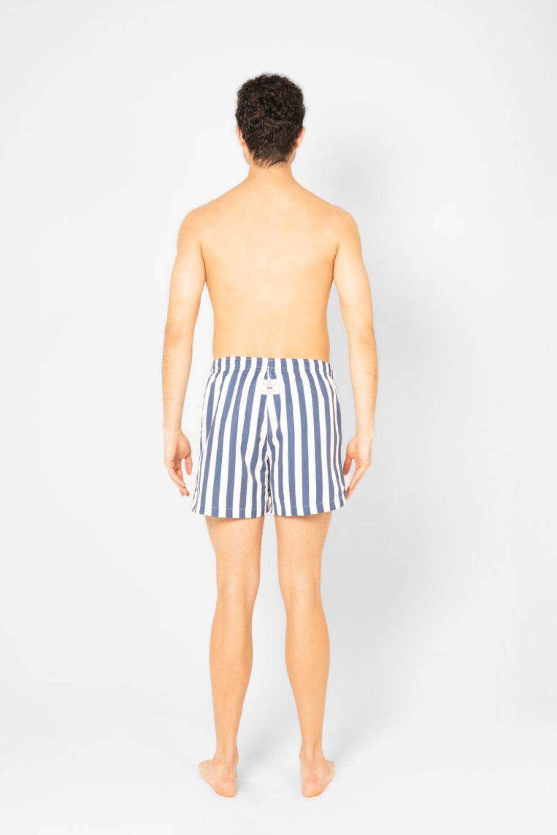 striped swimsuit blue - soloio