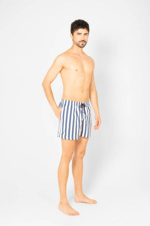 striped swimsuit blue - soloio