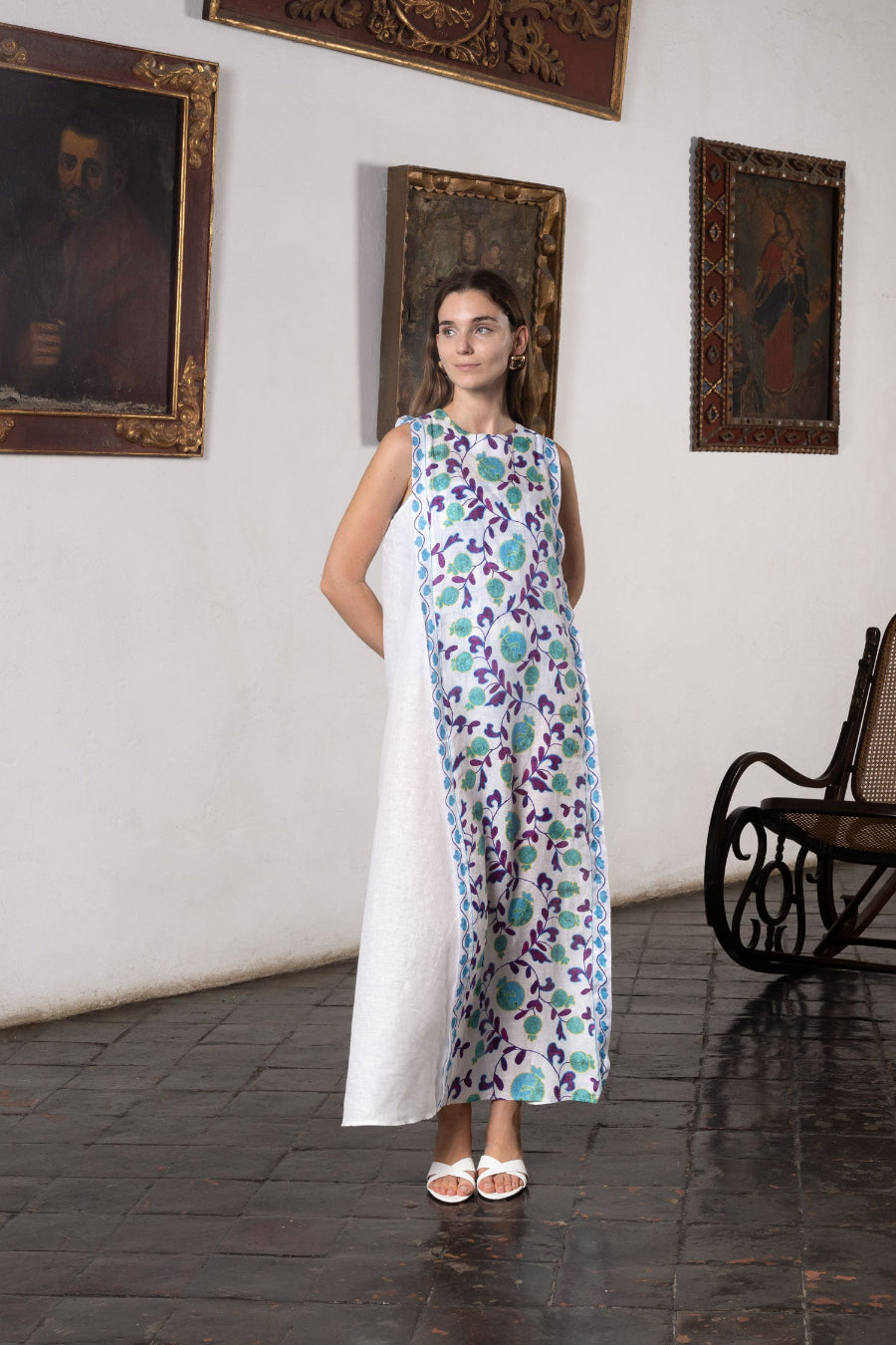 suzani green dress