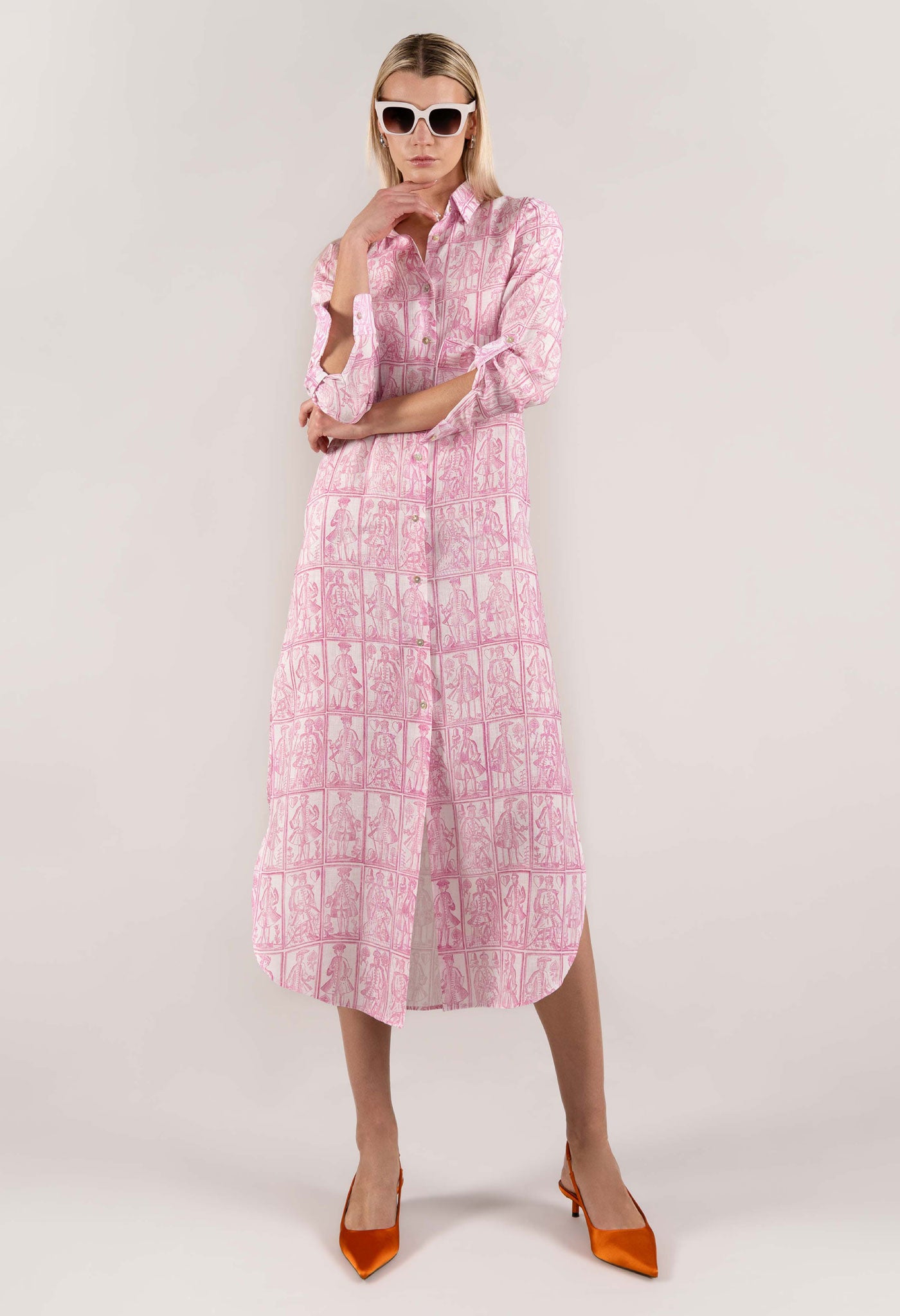 long shirt dress suz pink