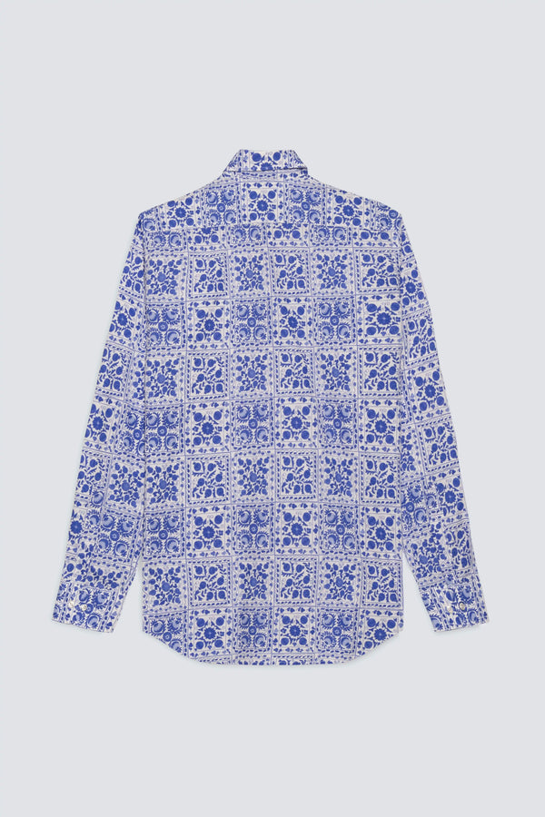 men’s cotton shirt white ferghana