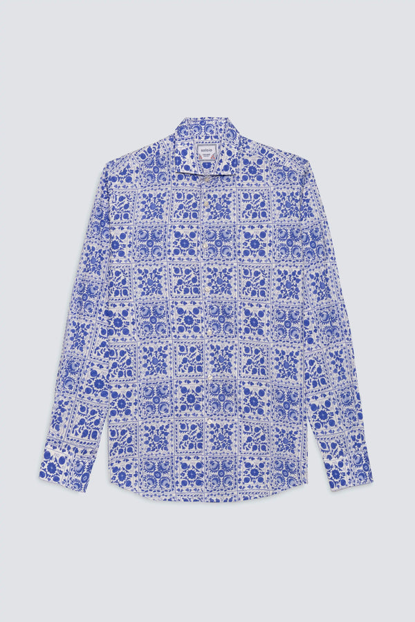men’s cotton shirt white ferghana