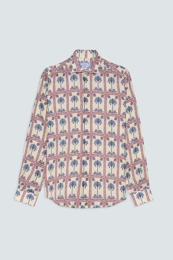 men’s linen shirt tambour