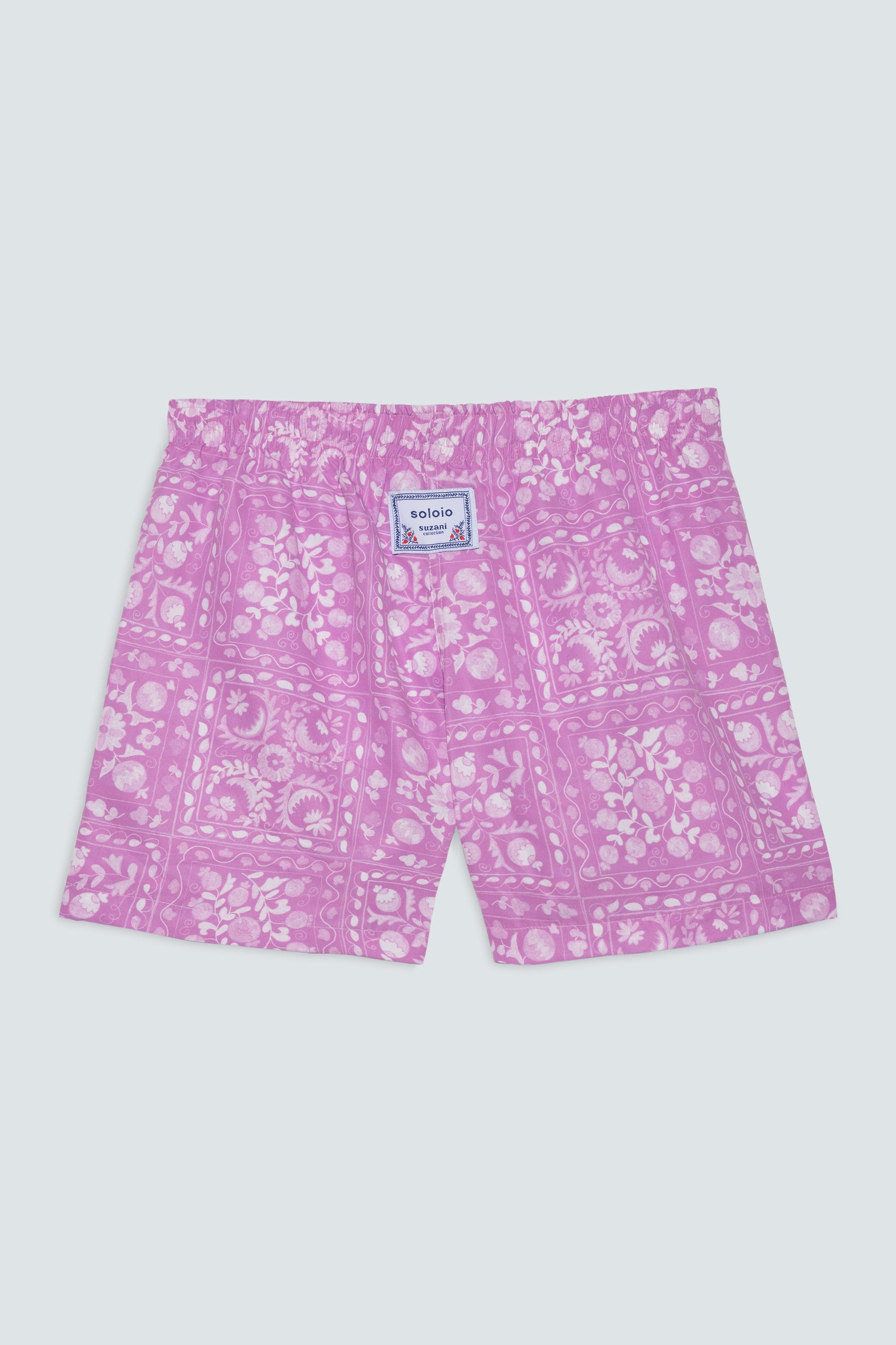 suzani pink swim trunk