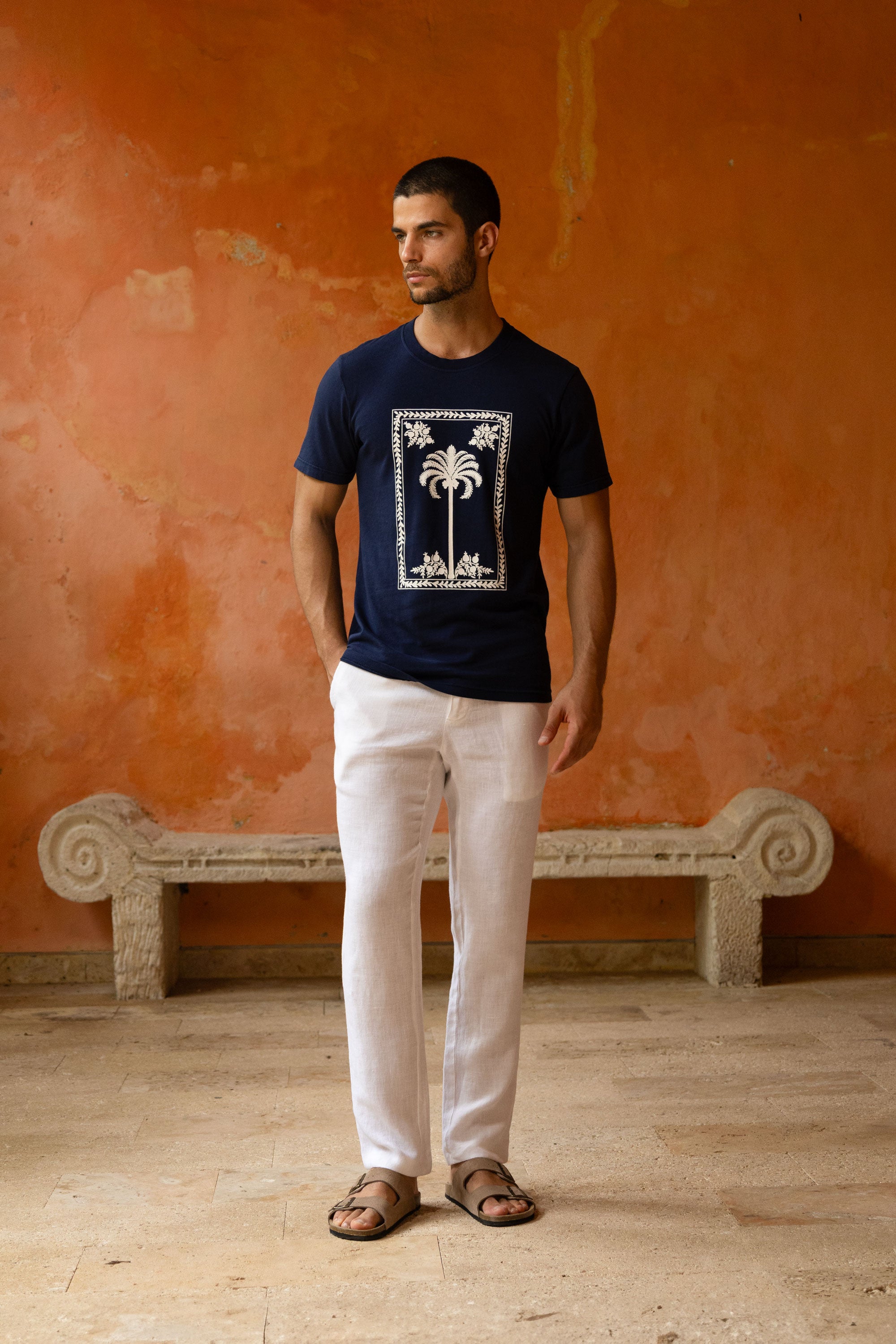 camiseta nurata azul marino