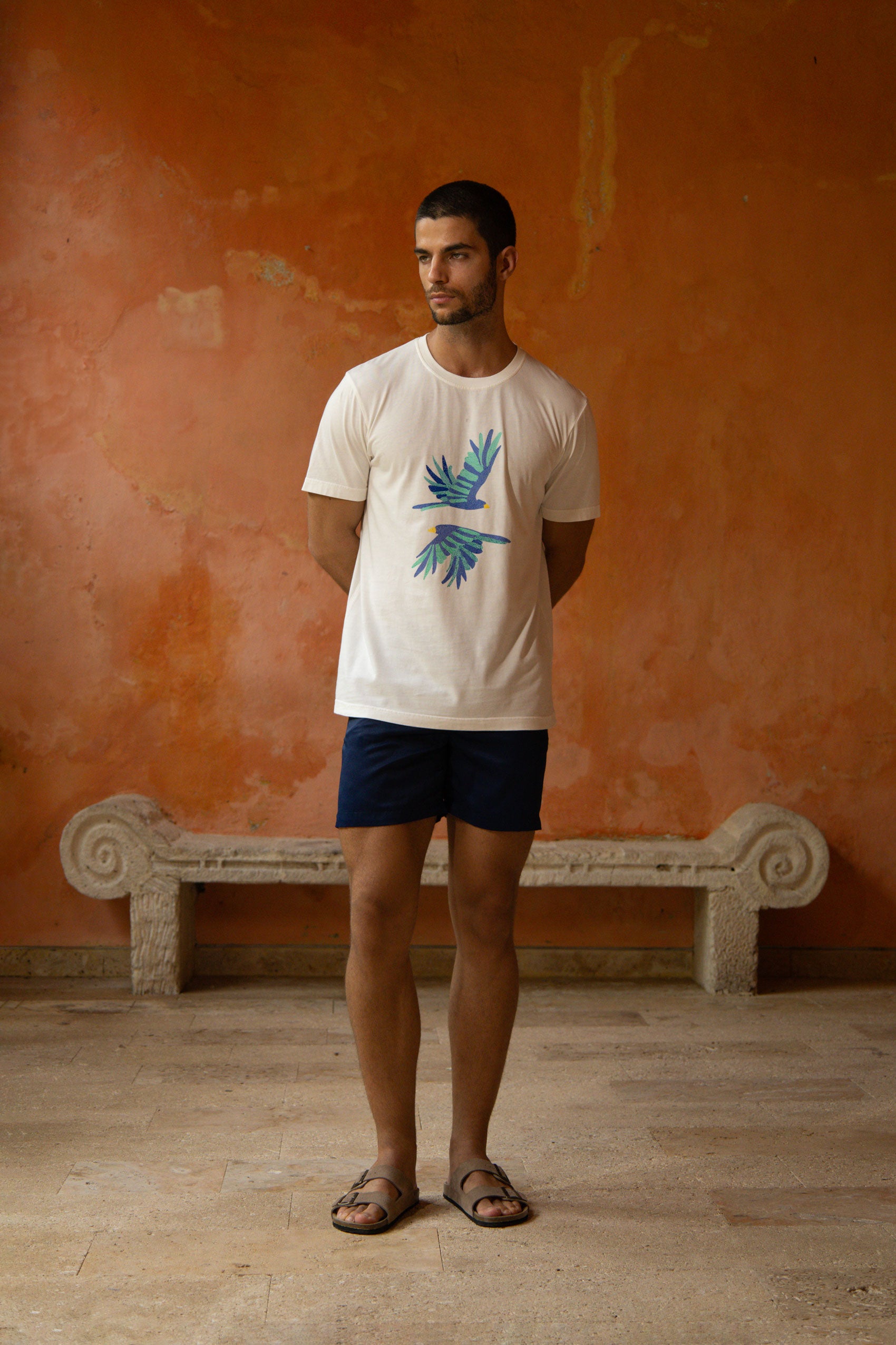 camiseta suzani blanca