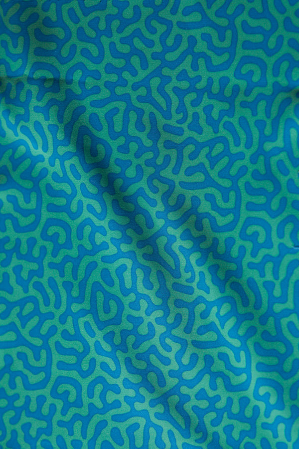 s&p fake plain blue frog skin swimsuit