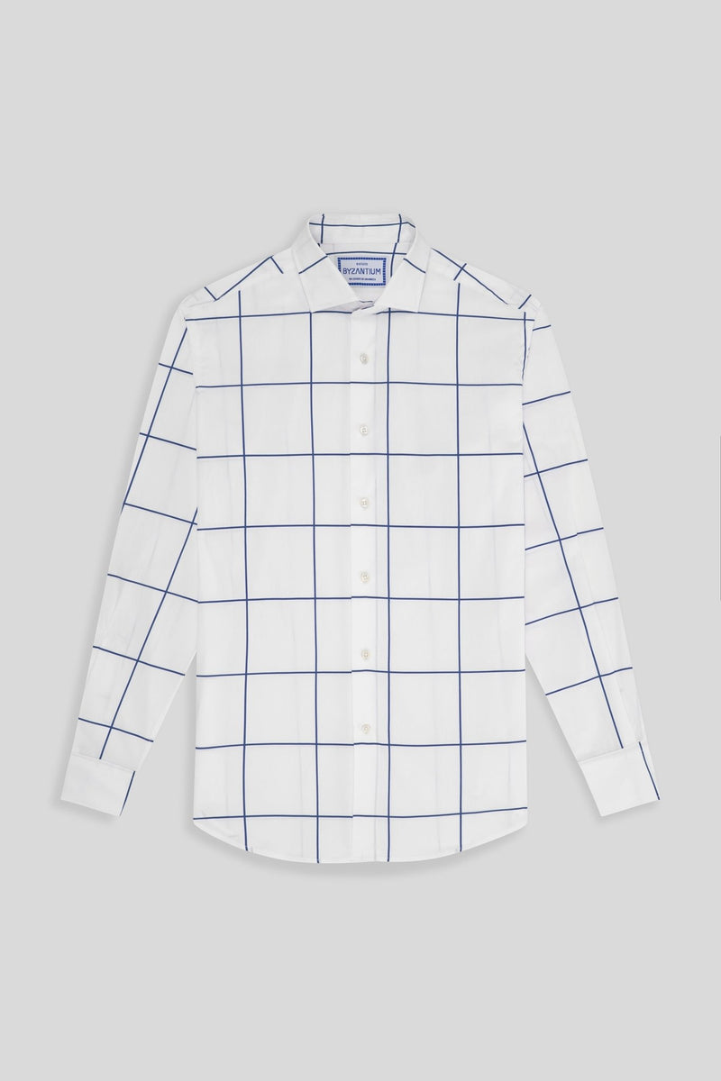 teselas cotton shirt navy - soloio