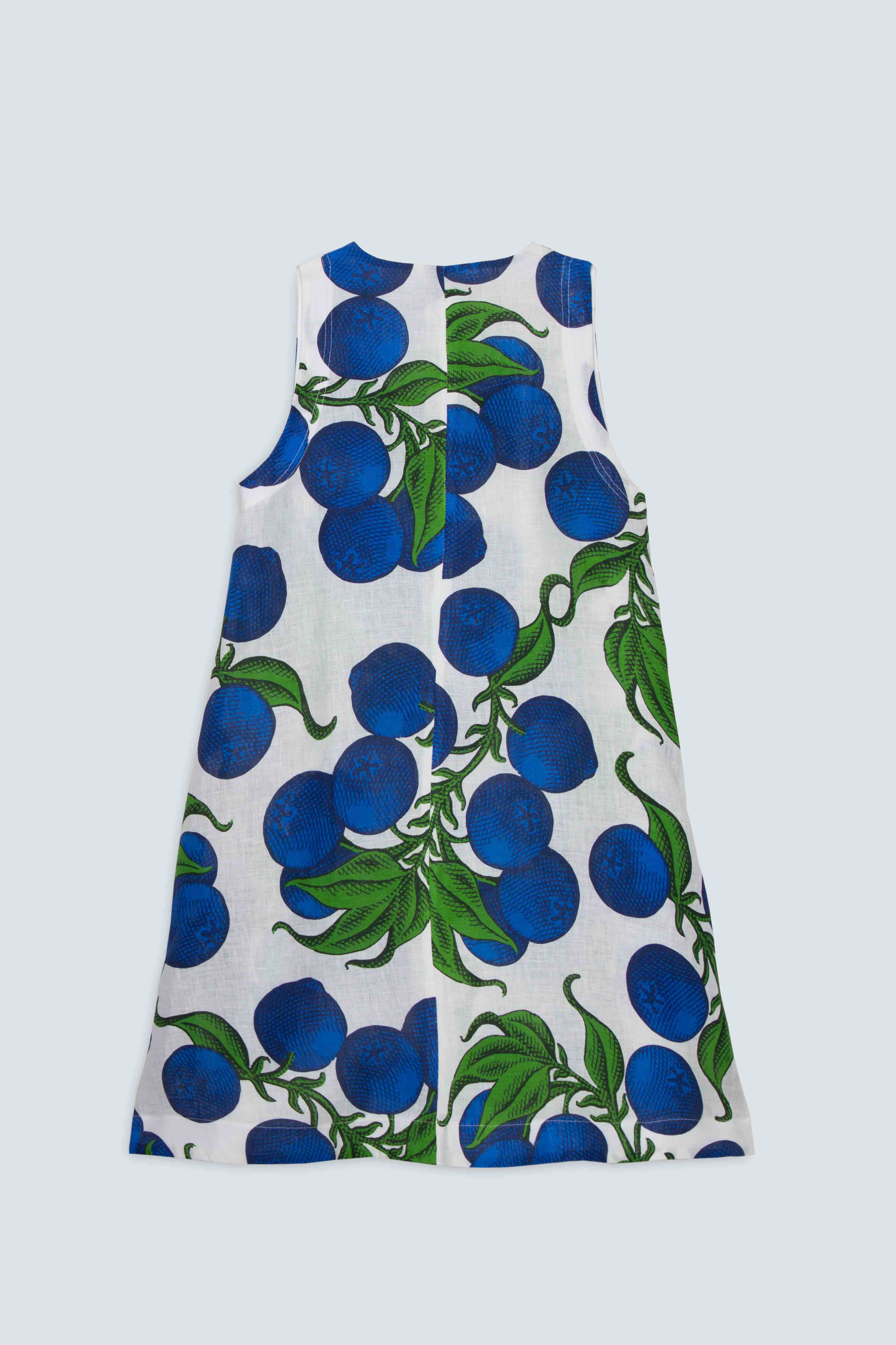 chiara short dress blue