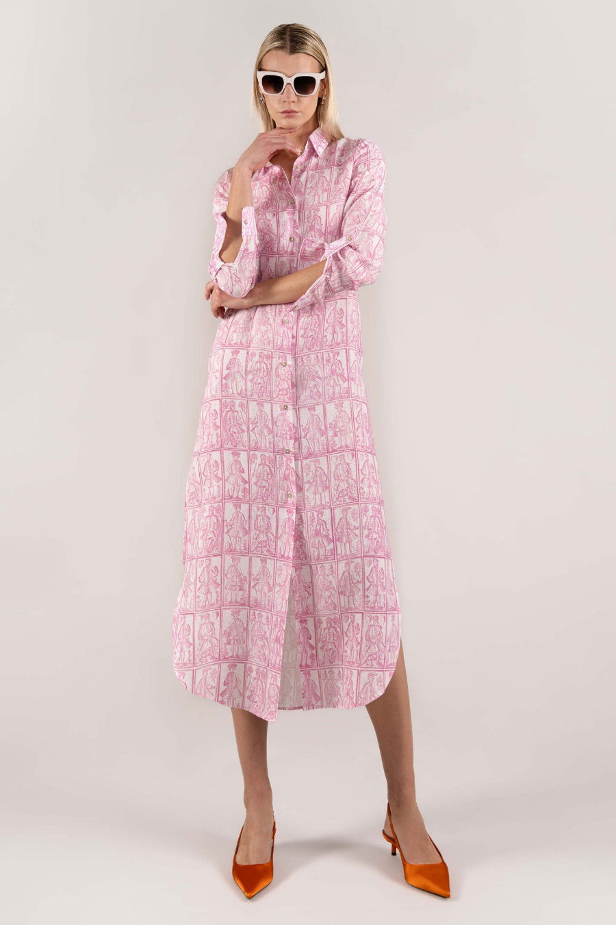 Pink letter dress
