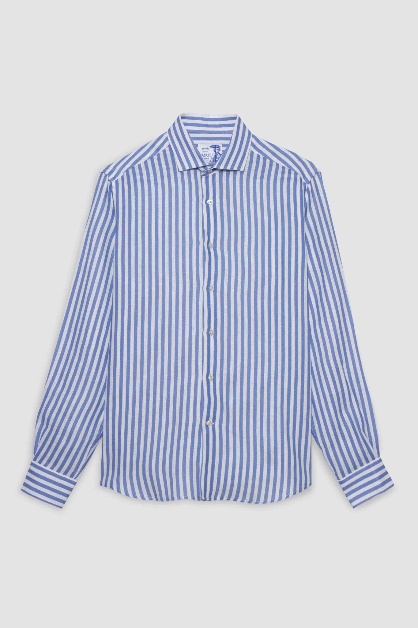 sky blue stripes shirt - soloio
