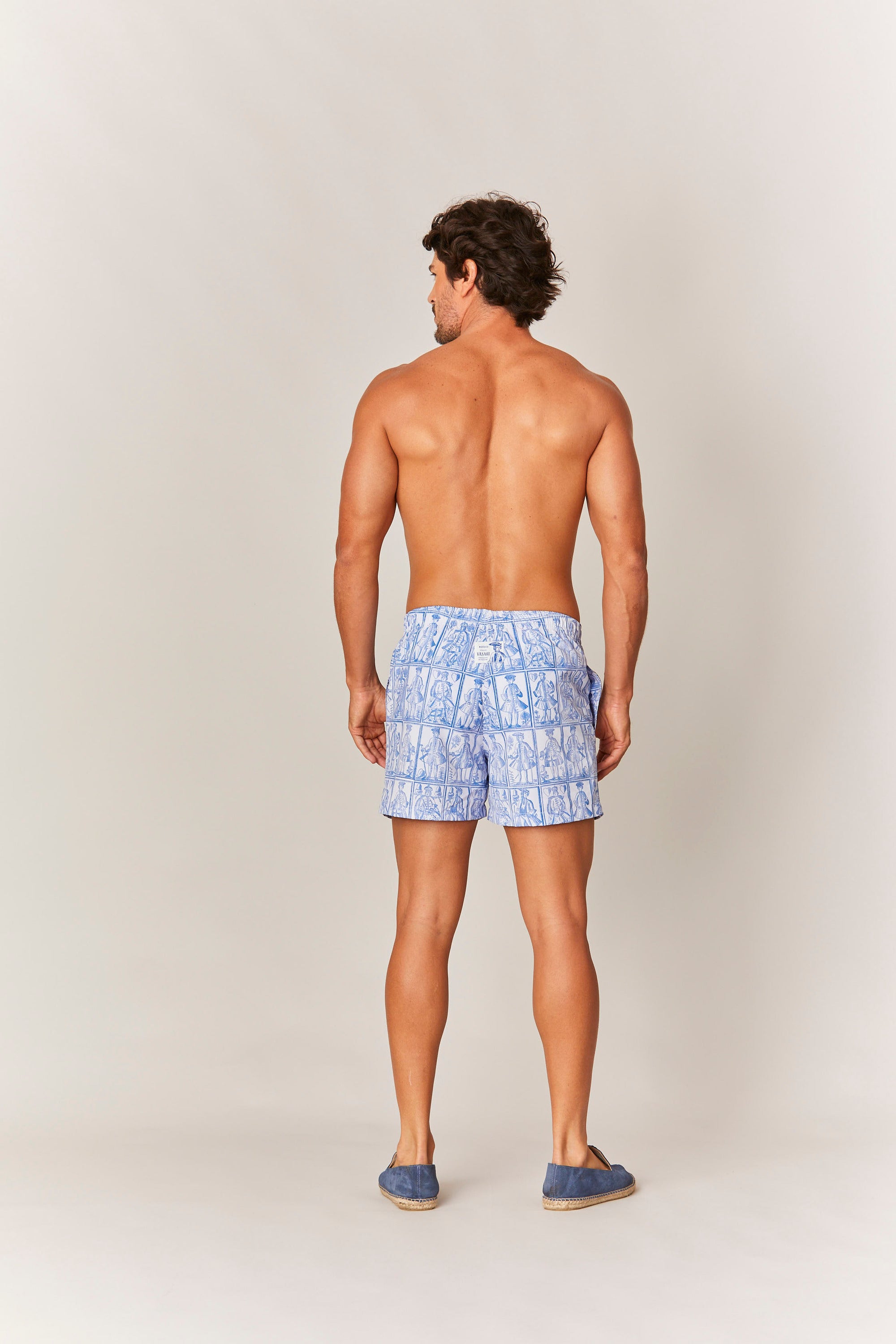 swim trunk blue cards