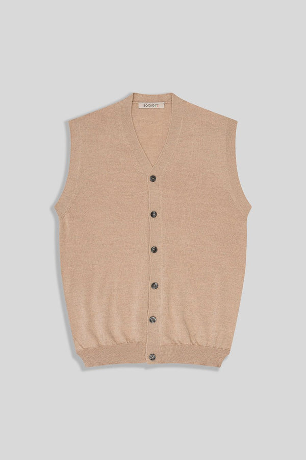 vest pegaso beige - soloio