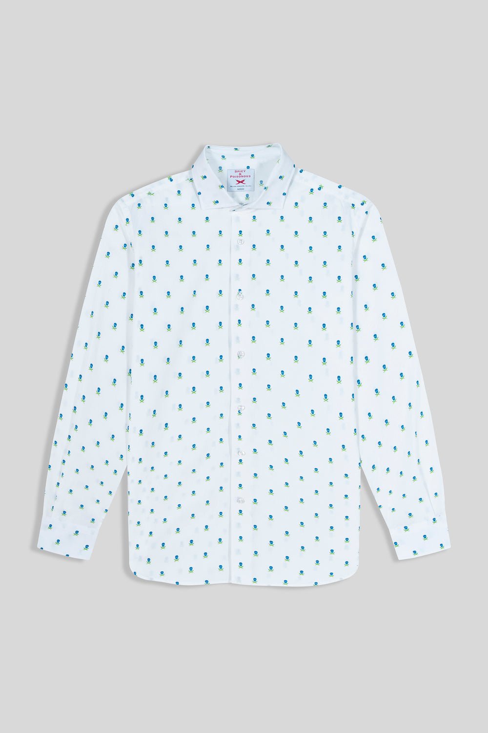 white cotton skull shirt - soloio