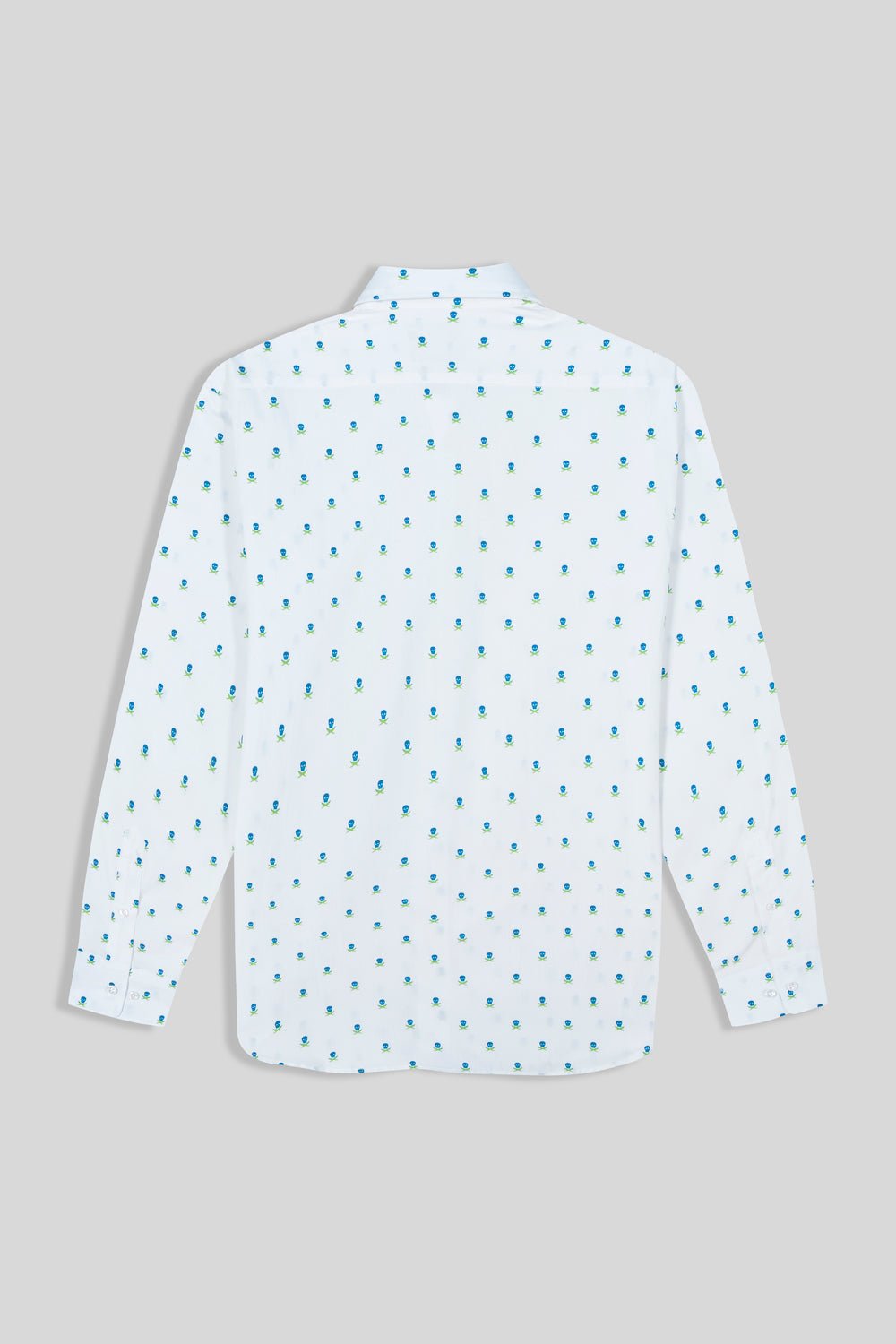 white cotton skull shirt - soloio