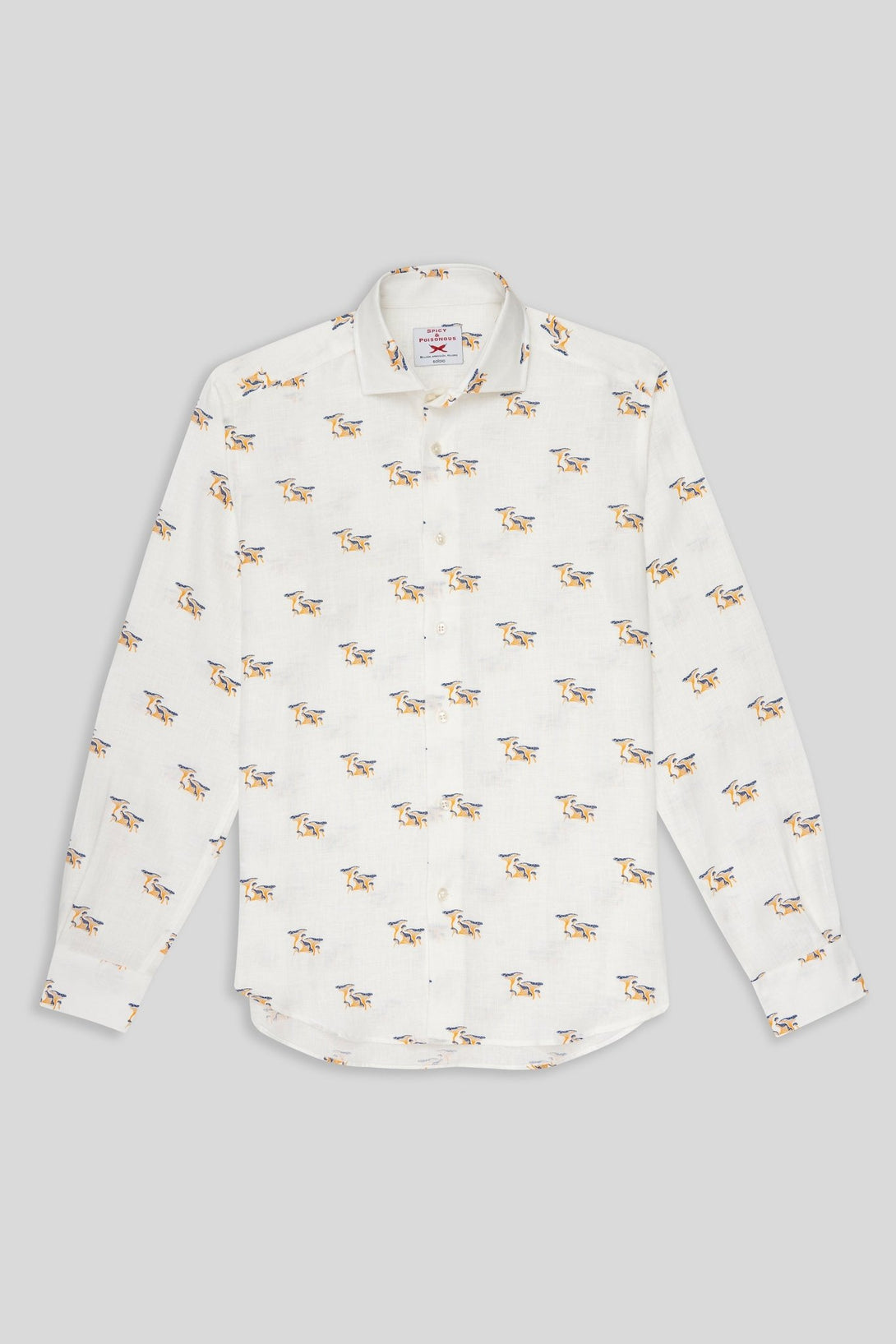 white linen mushroom shirt - soloio