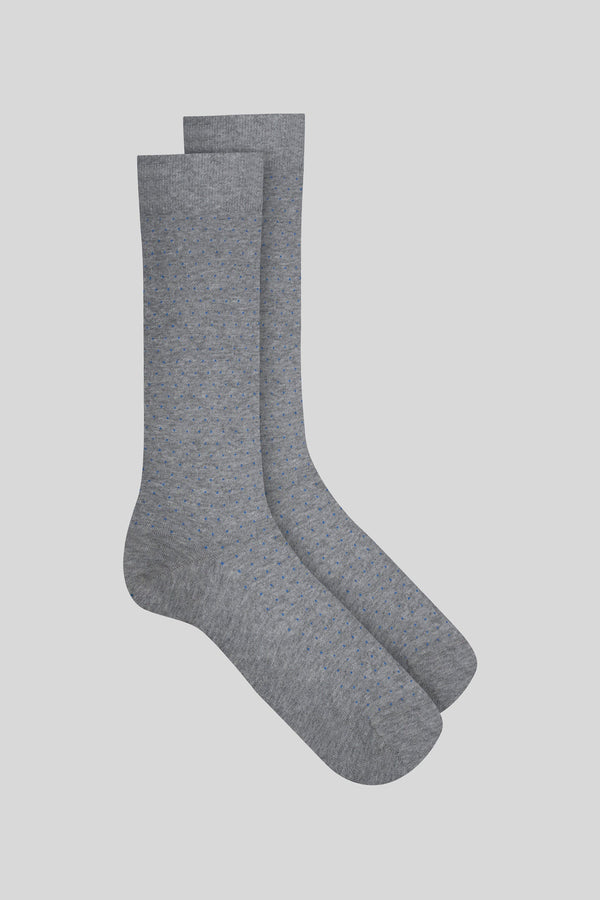 calcetín lunares gris