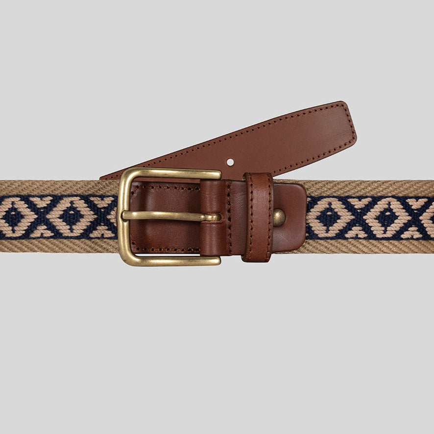 beige ethnic belt - soloio