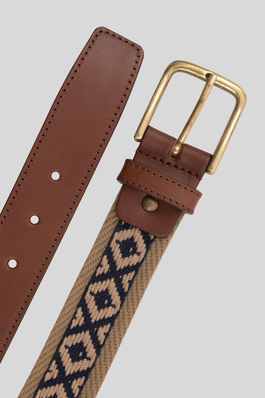 beige ethnic belt - soloio