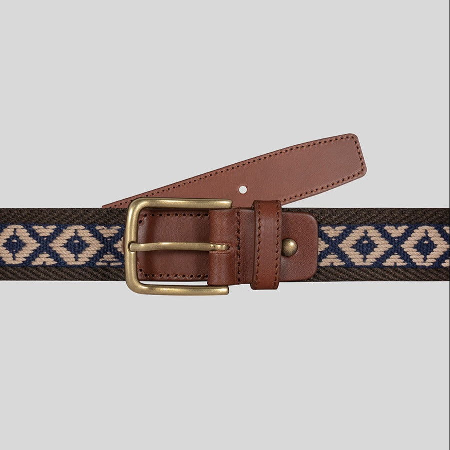 brown ethnic belt - soloio