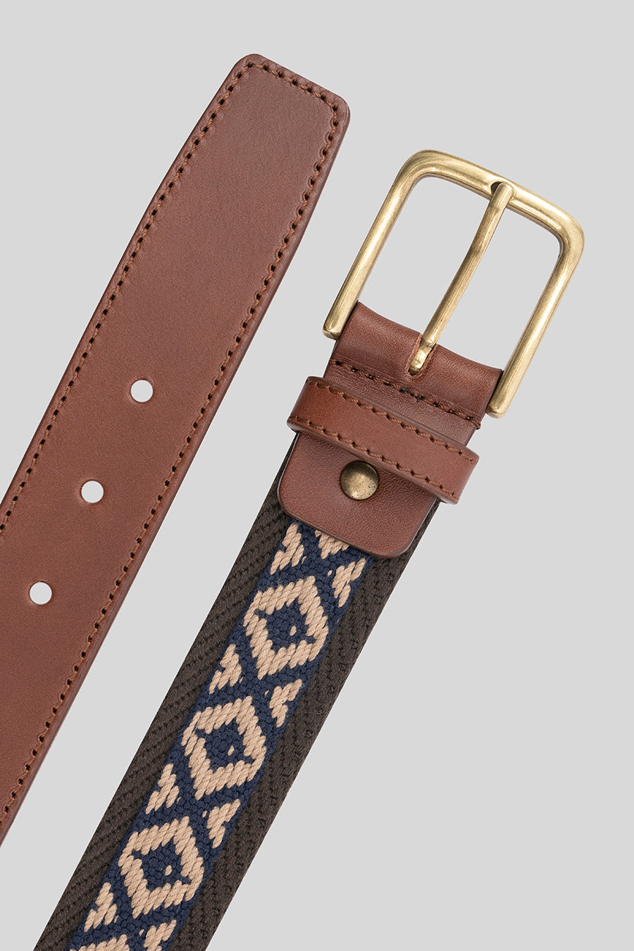 brown ethnic belt - soloio